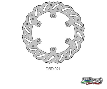 Bremseskive for Delta Braking Kawasaki 400 KLX R/SR årg. 03 - 06